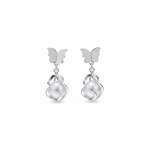 Pearl Flutter Earrings-Shynaa